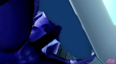 Hey, Master Chief! Watch out for that Widowmaker’s deadly aim when she shoots her load all over Cortana!