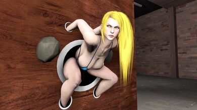 Watch as Samus Aran gets her surprise gloryhole pleasure in this new Vice clip!