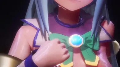 Mitsuboshi Aika is an aquatic goddess who loves to play naughty games in the water