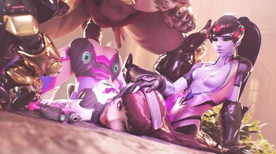 Overwatchs DVa and Widowmaker engage in a steamy session of doom ganking, with Kream as the special ingredient!