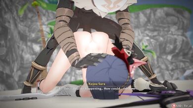 The Sexy and Naughty Adventures of Sara Kujou: F*cked By Hilichurl!