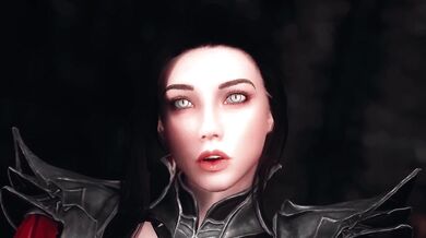 Serana introduces the Dragonborn to her mother, Valerica by Izzyguy1234