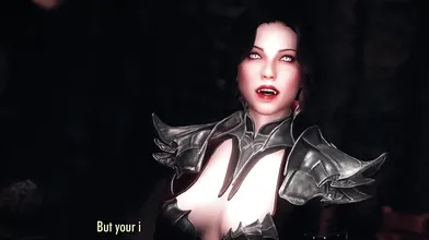Serana introduces the Dragonborn to her mother, Valerica by Izzyguy1234