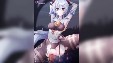 Mature Japanese Teacher Fucks Her Students With A Huge Dildo In The Classroom - [4K] Ganyu & CuteHoneyscom