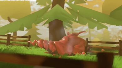 My Dog Sittin and Panting While I Watch in Pleasure