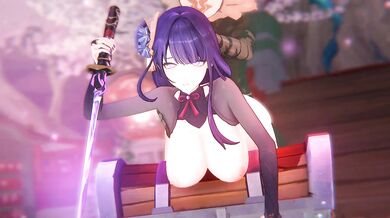 Raiden the Shogun gets into a dirty business with Kyonko0087 and their sexual adventures are captured in this hentai video