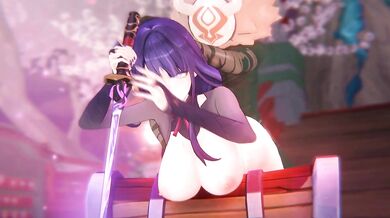 Raiden the Shogun gets into a dirty business with Kyonko0087 and their sexual adventures are captured in this hentai video