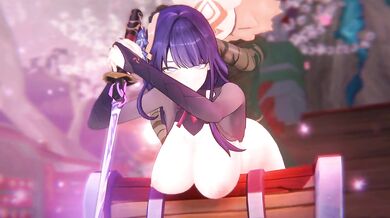 Raiden the Shogun gets into a dirty business with Kyonko0087 and their sexual adventures are captured in this hentai video