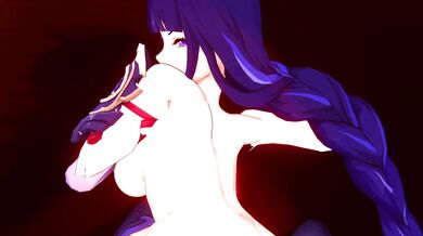 Watch as Raiden Shogun is pounded by the mighty Hilichurl in this hardcore hentai porn video!