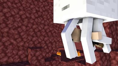 You found a Minecraft-themed porn video with a cat girl and she gets fucked by a ghast