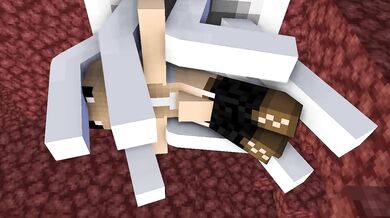 You found a Minecraft-themed porn video with a cat girl and she gets fucked by a ghast