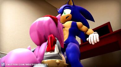 The Best Blowjobs in Town! Rusty and Rose get Sonic Wide Open [wector]