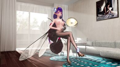 Rebeccas Sexy Adventure with the Mighty Shogun and Giant Flying Insect (Raiden)