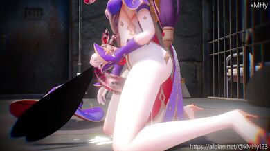 Mona, the Insect Queen, is Fucked by a Giant XMHY Monster!