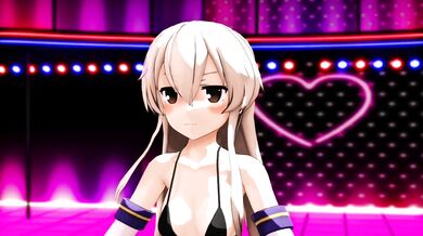 This is an MMD animation video where Kanta is seen dancing and having sex with the Shimakaze ship in a high-quality 720p resolution
