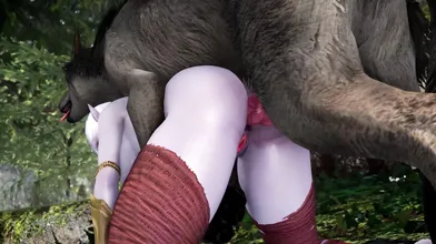 Watch as the flower girl from Skyrim gets down and dirty with her lovers in this steamy adult parody!