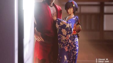 Naoto gets Turned Out by NTR, a Female and Male, Blackened