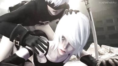 Hentai: The Nine F*cks of Yorha A2 and Kushishekku