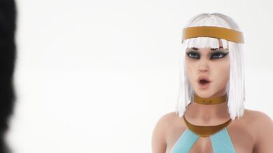 Watch as an ancient Egyptian priestess gets possessed by a werewolf, unleashing her primal desires in this epic hentai porn video