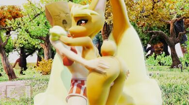 Lopunny in Thigh Job: A Cumminham