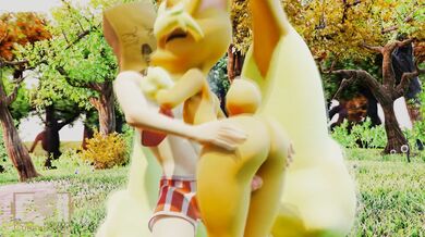 Lopunny in Thigh Job: A Cumminham