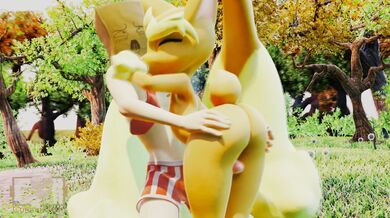 Lopunny in Thigh Job: A Cumminham