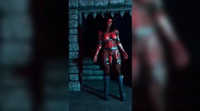 Futa Demoness Kylith Solos with her Furry Tail on a Rainy Day!