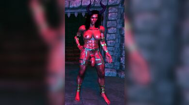 Futa Demoness Kylith Solos with her Furry Tail on a Rainy Day!