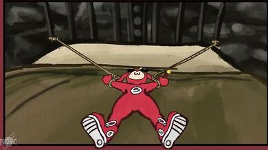 Watch this hot anime porn scene as Pepperuranus entry strangles the shoe noid in art contest entry