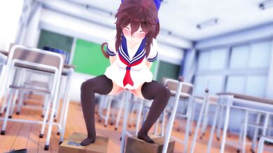 Watch as Hikari desperately masturbates on her desk, legs spread wide open in the middle of an important meeting
