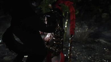 Blo*od Moon Rising: A Skyrim Werewolf Armored Hottie