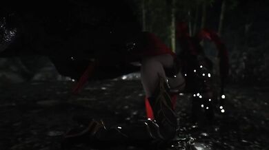 Blo*od Moon Rising: A Skyrim Werewolf Armored Hottie