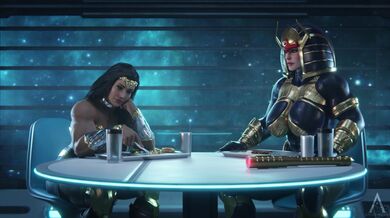 Amazon woman takes it up the ass with a massive dildo in 4k ultra HD!