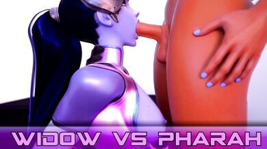 Battle of the Blaster Babes, where Pharah and Widow face off in an explosive showdown!