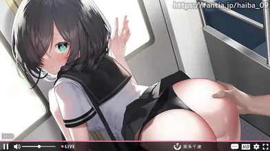 A young woman named Jimiko-chan enjoys a lap dance from her pet rabbit, Lapin Gris