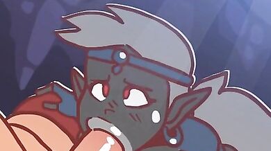 The Naughty Night of the Dark Elf: Blowing a Keycock!