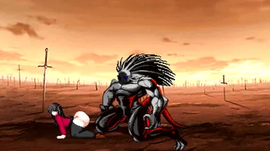 MUGEN vs Rin Tohsaka, a clash of fighters! Who will emerge victorious in this epic battle?