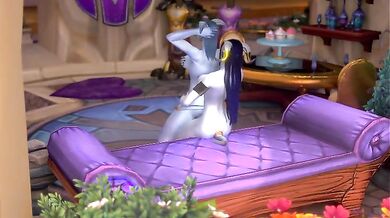 The Naughty Elf and the Tight Draeneipussy