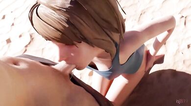 Max Caulfields Beach Blowjob - A Sunny Day Orgasm!