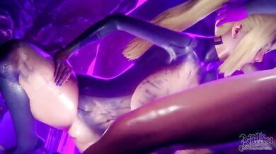 Sexy Samus Gets Fucked Hard and Squirts Her Cream Over a Large Cock