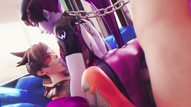 Watch as Tracer and Widow engage in a steamy doggy style session, all while covered in delicious cake batter! This is the ultimate Cake of Cakes