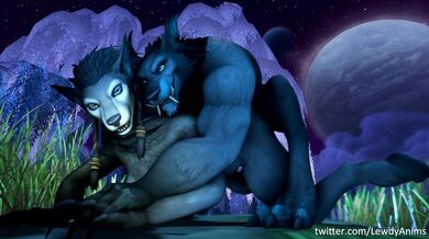 The Werewolf and His Lovers Passionate Love Making in the Forest