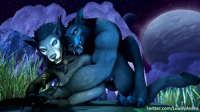 The Werewolf and His Lovers Passionate Love Making in the Forest