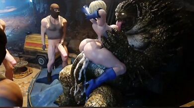 Watch the hottest superheroine, Power Girl, in action as she fulfills her X-rated fantasies with her comic book counterpart!