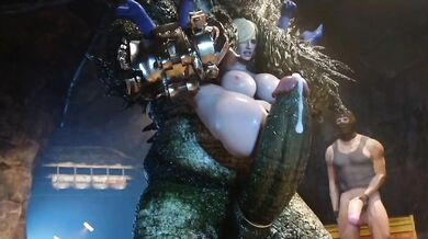 Watch the hottest superheroine, Power Girl, in action as she fulfills her X-rated fantasies with her comic book counterpart!