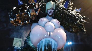 Watch the hottest superheroine, Power Girl, in action as she fulfills her X-rated fantasies with her comic book counterpart!