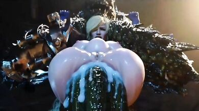 Watch the hottest superheroine, Power Girl, in action as she fulfills her X-rated fantasies with her comic book counterpart!