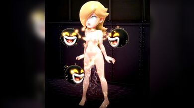 Exploring Erotic Electro-Play with Sexy Rosalina and Her 2 Dildos [Onmodel3D]