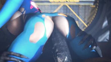 Samuss Hot Steamy Training Session in Her Sultry Power Suit - [SFM]