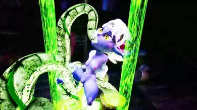 This porn video features a plant penetrating the moist cavity of Tristana